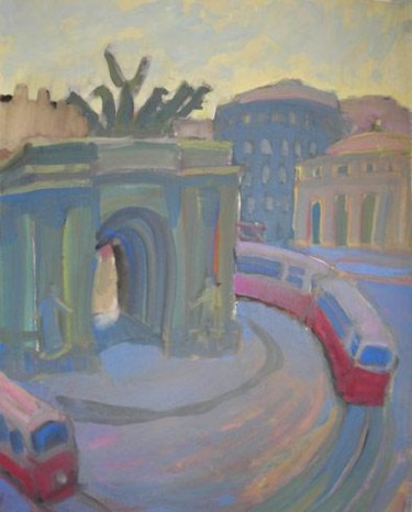 Peinture intitulée "Porte Narve" par Inna Skliarevskaia, Œuvre d'art originale
