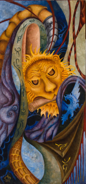 Картина под названием "Легенды скифов" - Инна Овчарук, Подлинное произведение искусства, Масло