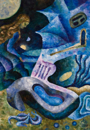 Картина под названием "Долина Снов" - Инна Овчарук, Подлинное произведение искусства, Масло