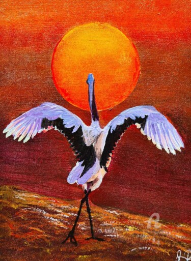 Peinture intitulée "Baile al sol" par Inna Herasymenko, Œuvre d'art originale, Acrylique