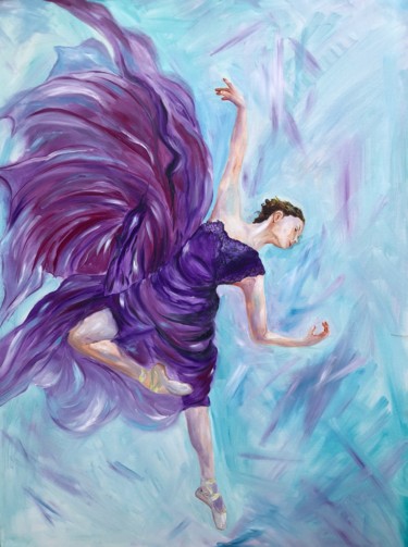 Painting titled "Dancing Bolero" by Inna Montano, Original Artwork, Oil