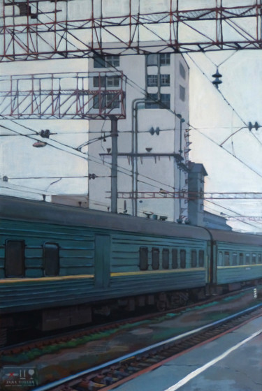 "Элеватор". Серия "РЖД", "Elevator". Series "Russian Railway ""Элеватор". Серия "…" başlıklı Tablo Inna Volvak tarafından, Orijinal sanat, Akrilik