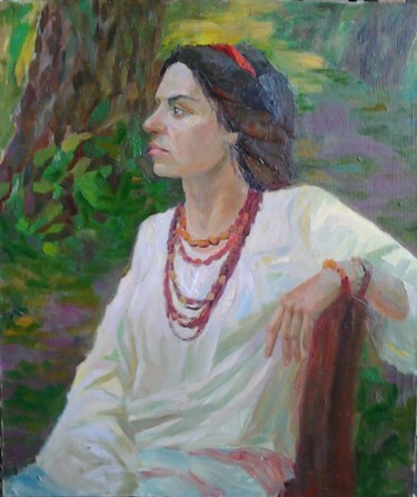 Painting titled "Люба.jpg" by Inna Pylypenko, Original Artwork, Oil