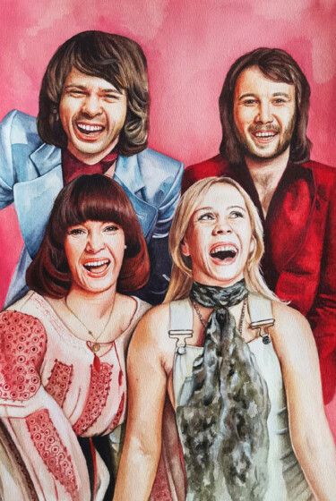 Картина под названием "''ABBA'" - Inna Lagun, Подлинное произведение искусства, Акварель