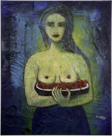 Malerei mit dem Titel "Vanille - (Gauguin…" von Innox, Original-Kunstwerk, Acryl
