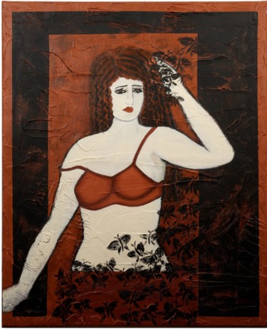 Painting titled "Paloma dans le tour…" by Innox, Original Artwork, Acrylic