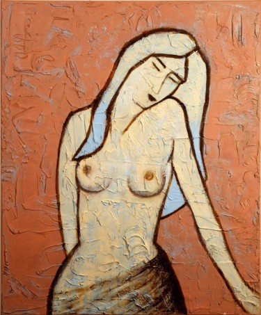 Malerei mit dem Titel "Sakoura (Fleur de c…" von Innox, Original-Kunstwerk, Acryl