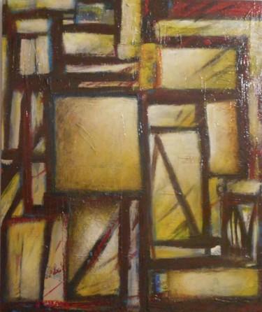 Картина под названием "La vieille ferme en…" - Innox, Подлинное произведение искусства, Акрил