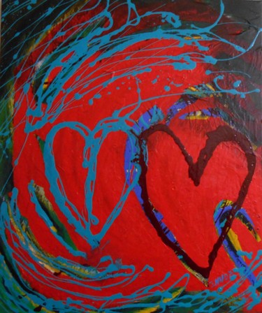 Картина под названием "Jungle Love" - Innox, Подлинное произведение искусства, Акрил