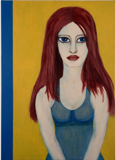 Peinture intitulée "La boudeuse" par Innox, Œuvre d'art originale, Acrylique