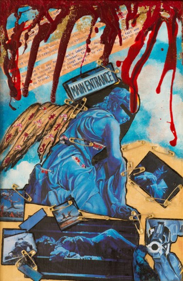 Peinture intitulée "La justice est aveu…" par Innox, Œuvre d'art originale