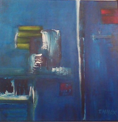 Malerei mit dem Titel "La Source Bleue" von Innox, Original-Kunstwerk, Acryl