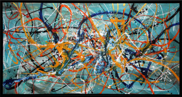 "Nordic Floating" Acrylgemälde abstrakt Malerei mit dem Titel ""Nordic Floating" A…" von Galerie Inspire Art, Original-Kunstwerk, Acryl