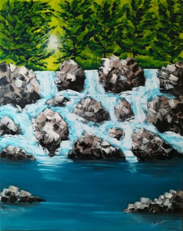 Painting titled "Douce nature" by Inspired By Nature, Original Artwork, Acrylic