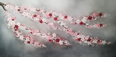 Peinture intitulée "Sakura" par Inspired By Nature, Œuvre d'art originale, Acrylique Monté sur Châssis en bois
