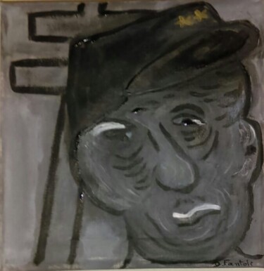 Peinture intitulée "Le général de Gaull…" par Dany Fantoli, Œuvre d'art originale, Acrylique