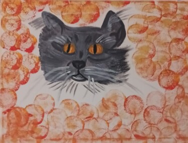 Painting titled "le chartreux , des…" by Dany Fantoli, Original Artwork, Acrylic