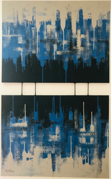 Schilderij getiteld "IMPRESSIONS 7.1" door David Josset, Origineel Kunstwerk, Acryl