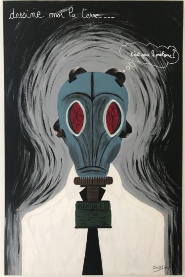 Le petit prince...devenu grand. Peinture intitulée "Le petit prince...d…" par David Josset, Œuvre d'art originale, Acrylique