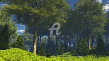 Цифровое искусство под названием "Forest" - Юрий Ольховский, Подлинное произведение искусства, 3D моделирование