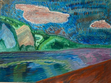 Peinture intitulée "La vallée de la Meu…" par Philippe Collinet, Œuvre d'art originale, Acrylique Monté sur Châssis en bois