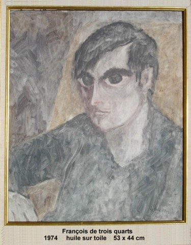 Malerei mit dem Titel "François, de trois…" von Ioana, Original-Kunstwerk, Öl