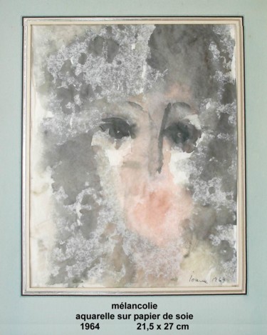 Peinture intitulée "mélancolie" par Ioana, Œuvre d'art originale, Huile