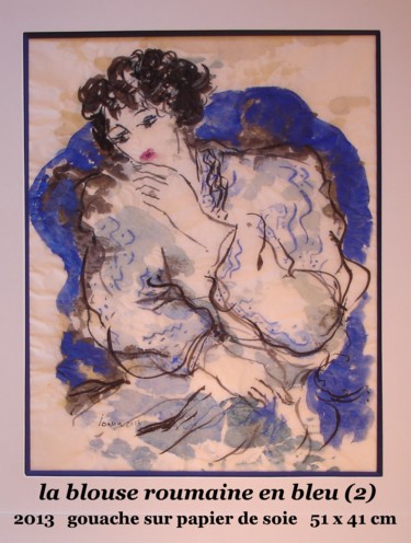 Malerei mit dem Titel "blouse roumaine en…" von Ioana, Original-Kunstwerk, Öl