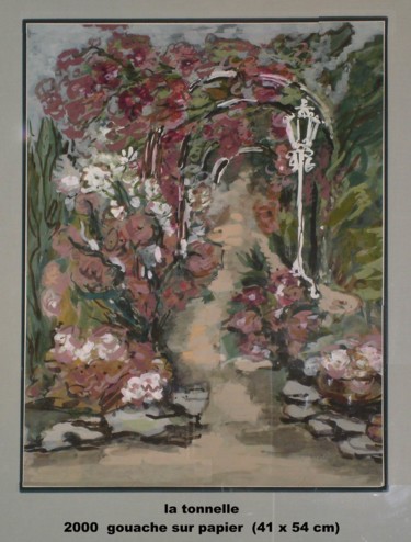 Malerei mit dem Titel "Tonnelle" von Ioana, Original-Kunstwerk, Öl