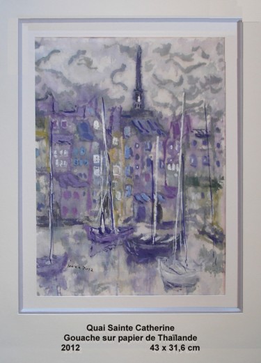 Painting titled "Quai Ste Catherine…" by Ioana, Original Artwork