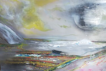 Peinture intitulée ""Il viaggio"" par Iolanda Pasquali (Yo Souris), Œuvre d'art originale, Bombe aérosol