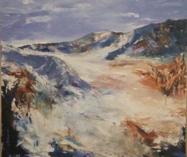 Peinture intitulée "L'urlo del ghiaccia…" par Iolanda Puggioni, Œuvre d'art originale, Huile