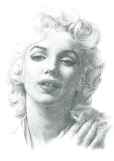 Рисунок под названием "Marilyn Monroe" - Kseniya Kasyanova, Подлинное произведение искусства, Другой