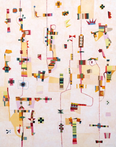 Peinture intitulée "Fard" par Jérémie Iordanoff, Œuvre d'art originale, Huile