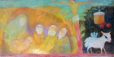 Peinture intitulée "Not just Easter" par Ioseb Nadiradze (SOSO), Œuvre d'art originale, Huile
