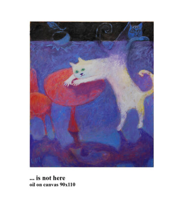 Peinture intitulée "... is not here" par Ioseb Nadiradze (SOSO), Œuvre d'art originale, Huile
