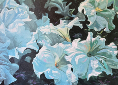 Pintura titulada "Flowers" por Iosef Yusupov, Obra de arte original, Oleo