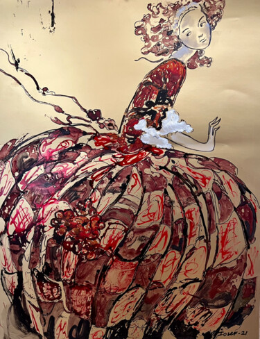 Pittura intitolato "Custom design for t…" da Iosef Yusupov, Opera d'arte originale, Acrilico