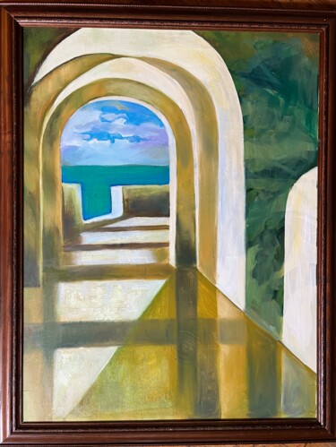 Pintura intitulada "Mediterranean" por Iosef Yusupov, Obras de arte originais, Óleo