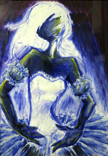 Painting titled "Ballerina" by Io Zárate, Original Artwork, Acrylic