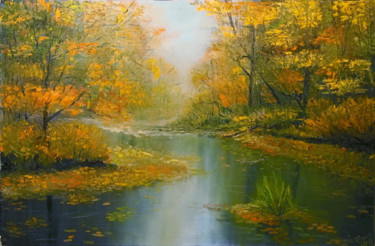 Картина под названием "Autumn forest. Autu…" - Igor Pershin, Подлинное произведение искусства, Масло