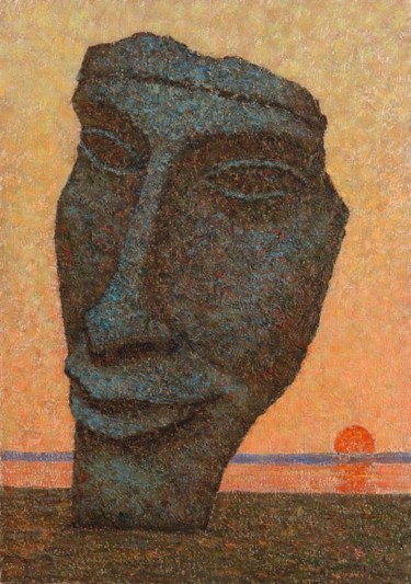 Картина под названием ""Память об Эхнатоне"" - Igor Panov, Подлинное произведение искусства, Масло