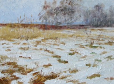 Картина под названием ""Первый снег"" - Igor Panov, Подлинное произведение искусства, Масло
