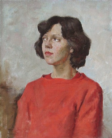 Painting titled ""Портрет"" by Igor Panov, Original Artwork, Oil