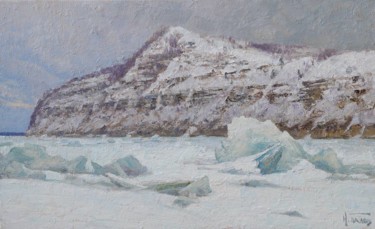 Картина под названием ""Застывшая Волга"" - Igor Panov, Подлинное произведение искусства, Масло