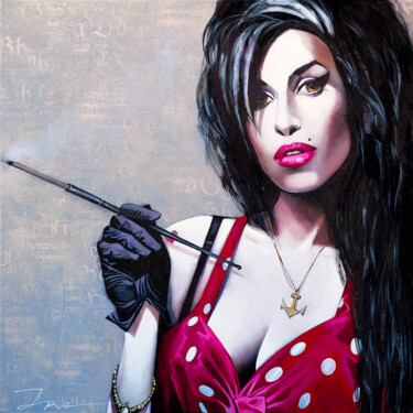 Painting titled "Amy Winehouse, Limi…" by Ira Tsantekidou, Original Artwork, Acrylic
