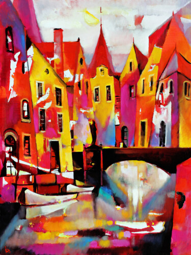 Картина под названием "Romantic Corner, li…" - Ira Tsantekidou, Подлинное произведение искусства, Другой