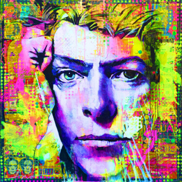 Painting titled "David Bowie Dreams,…" by Ira Tsantekidou, Original Artwork, Other