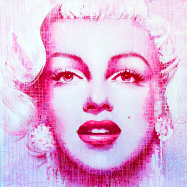 Schilderij getiteld "Marilyn Dreams 2, l…" door Ira Tsantekidou, Origineel Kunstwerk, Anders