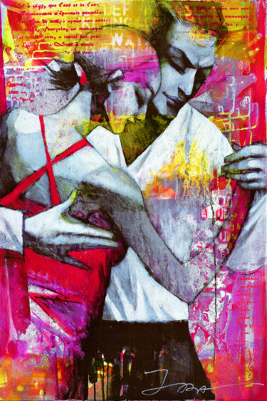 Painting titled "Tango Milonga, limi…" by Ira Tsantekidou, Original Artwork, Acrylic